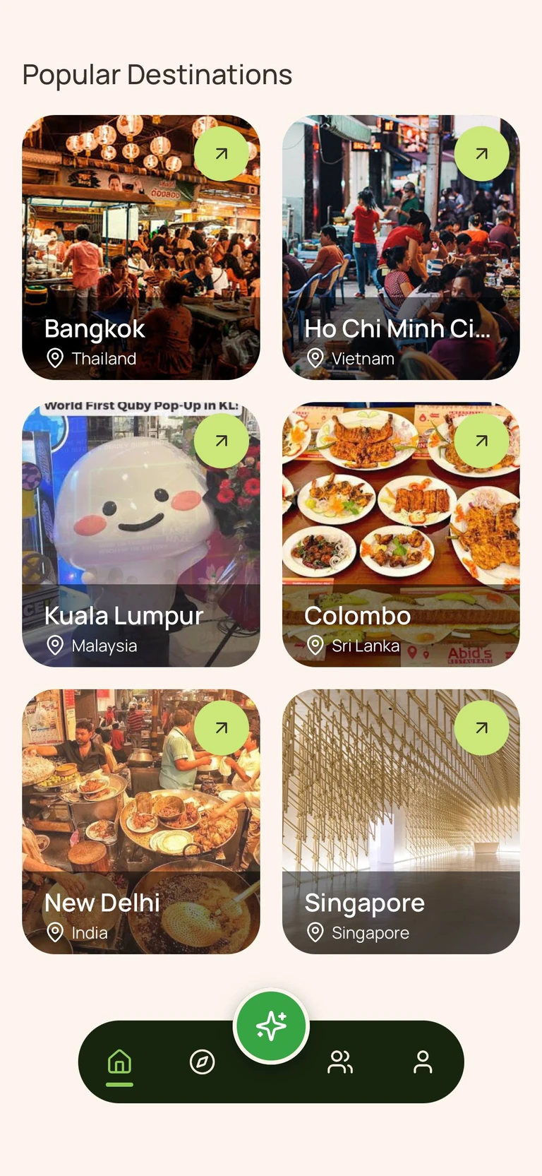 Personalized destination and flight ideas